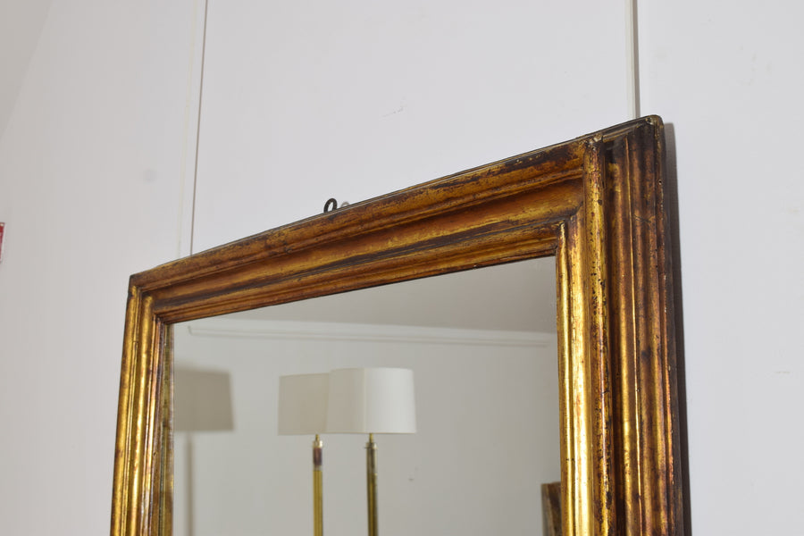 Large Shaped Giltwood Mirror