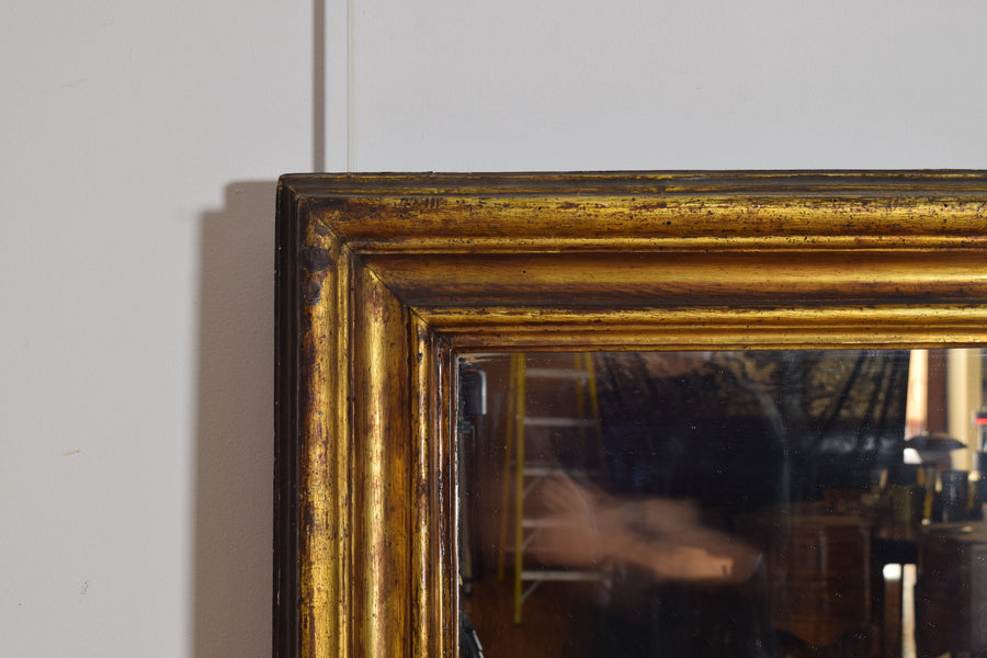 Large Shaped Giltwood Mirror