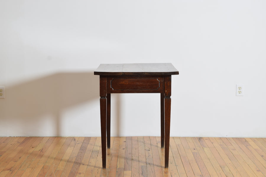 Walnut 1-Drawer Table