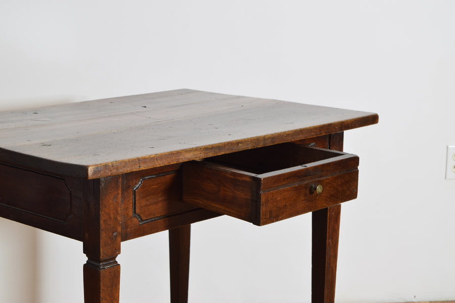 Walnut 1-Drawer Table