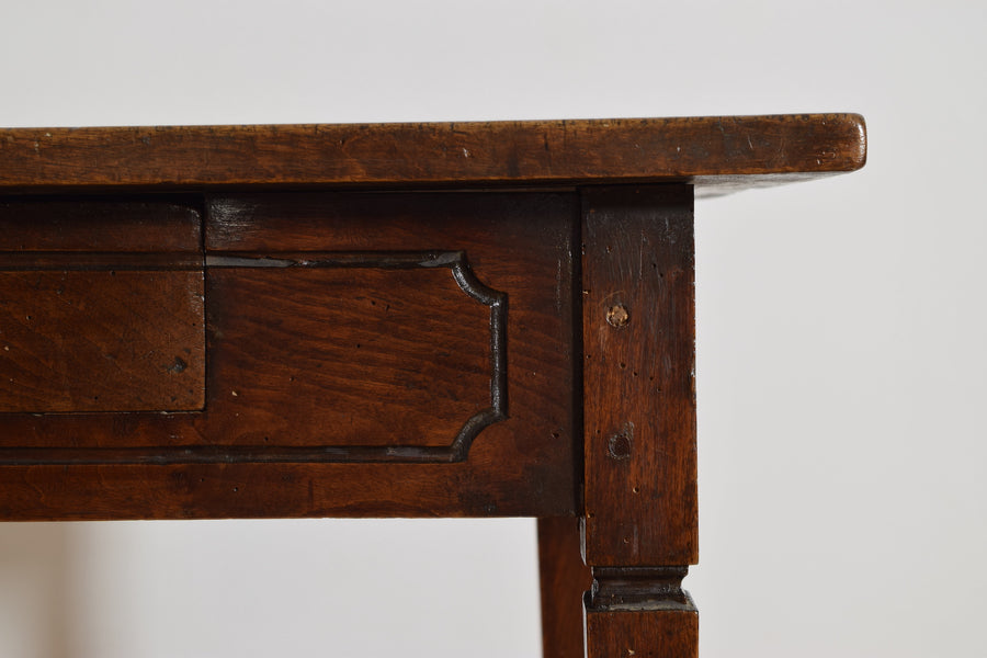 Walnut 1-Drawer Table