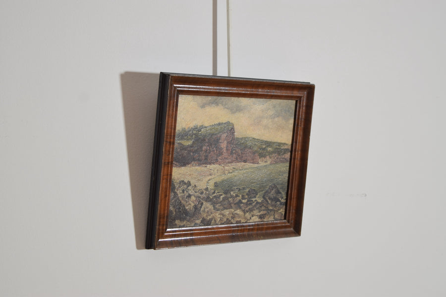 Oil on Board, Coastal Scene