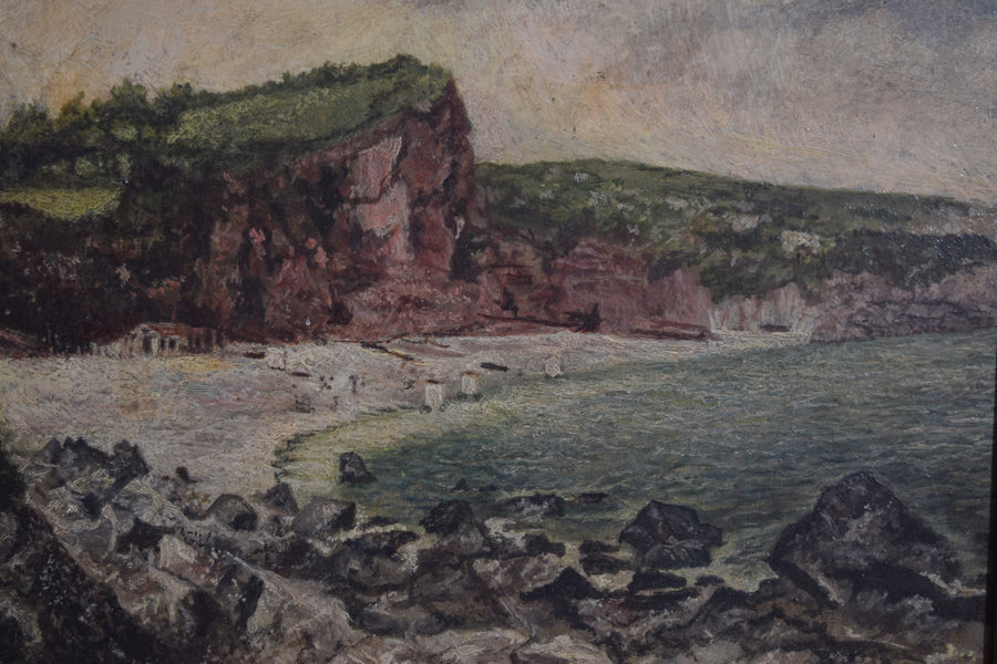Oil on Board, Coastal Scene
