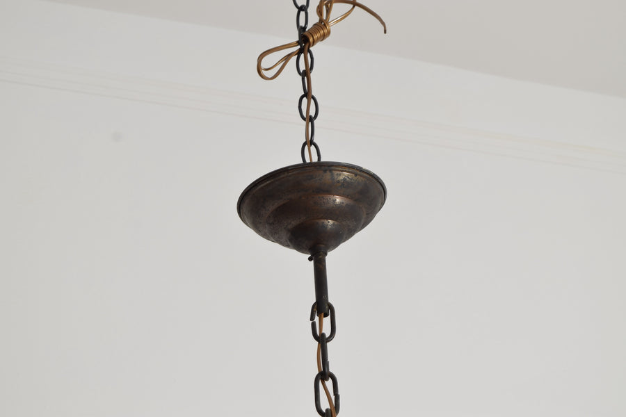 Brass 6-Light Chandelier