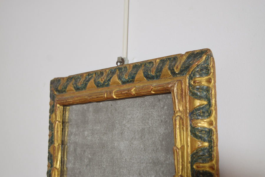 Giltwood and Painted Mirror