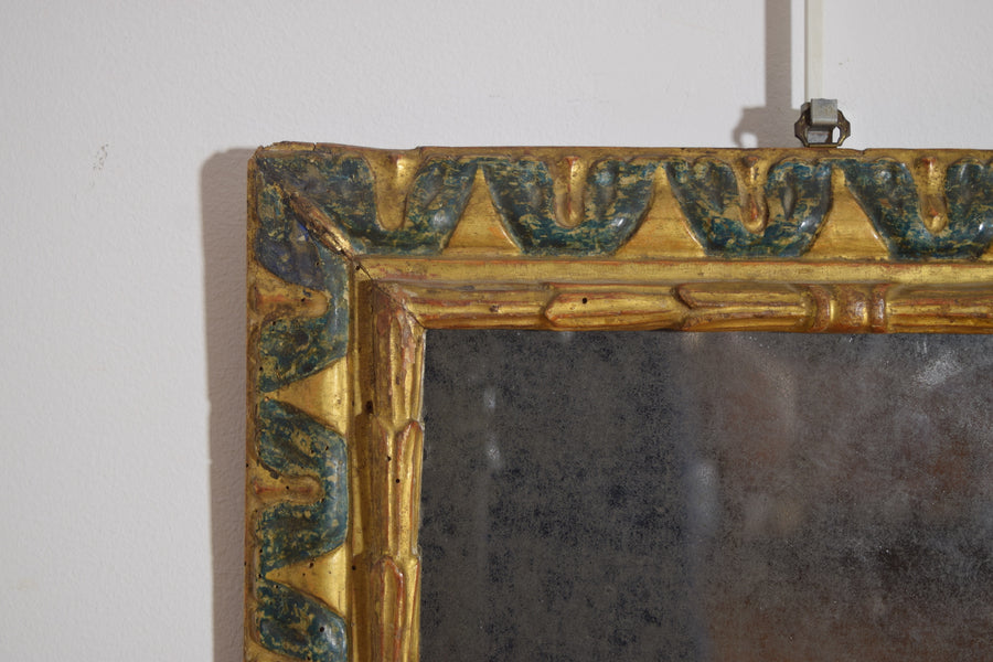 Giltwood and Painted Mirror