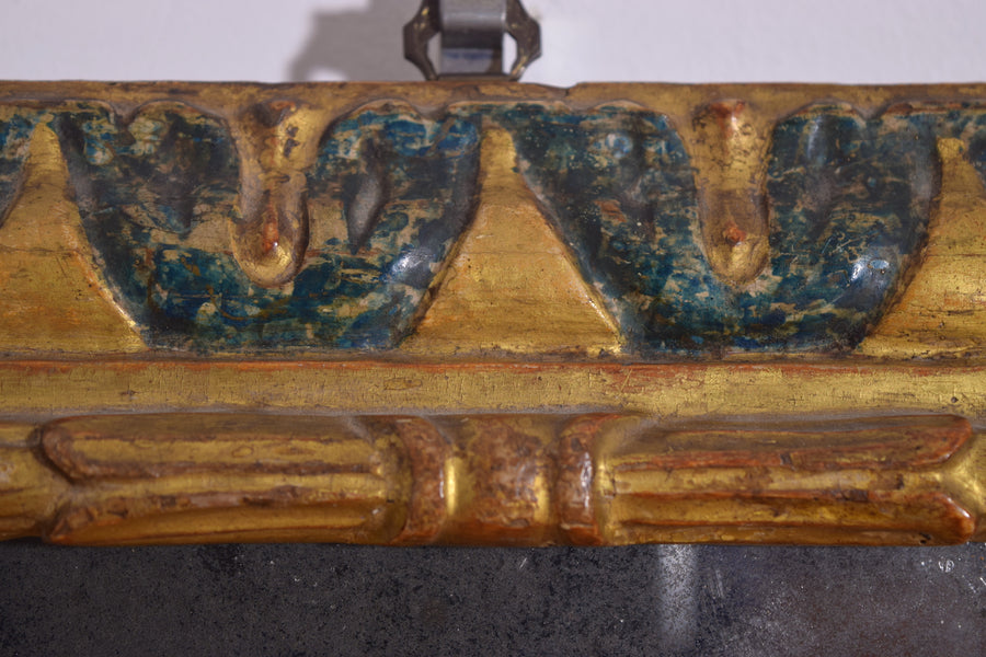 Giltwood and Painted Mirror