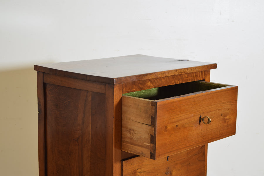 Walnut 2-Drawer Bedside Commode