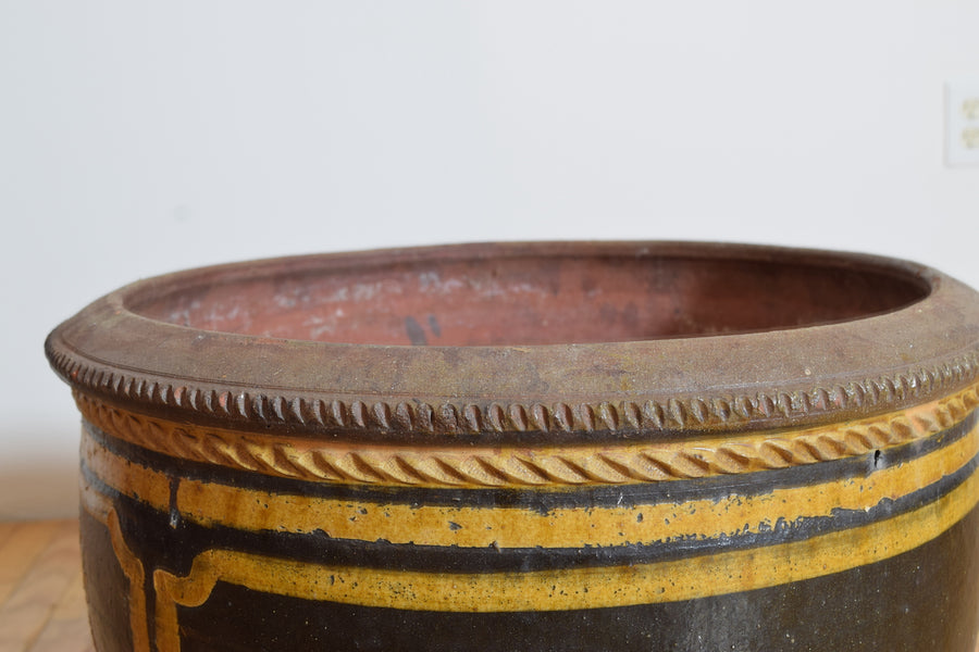 Paint Decorated Terracotta Planter