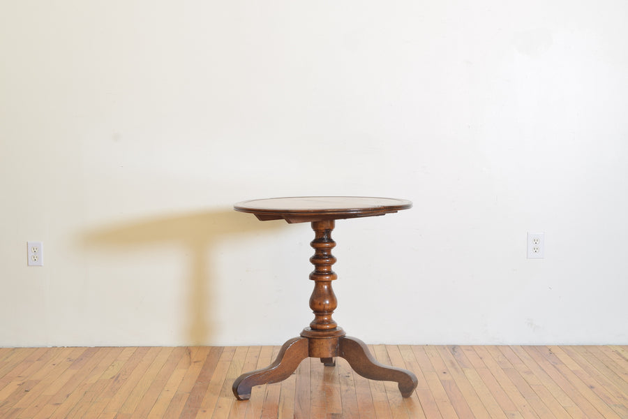 Turned Light Walnut Center Table