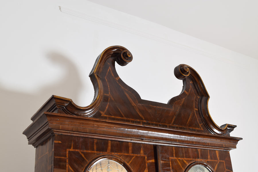 Carobwood Veneered 2-Piece Secretary Cabinet