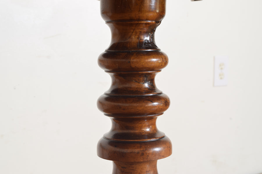 Turned Light Walnut Center Table