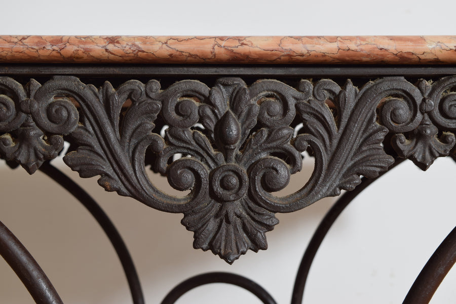 Iron, Steel, and Marble-Top Butcher's Table