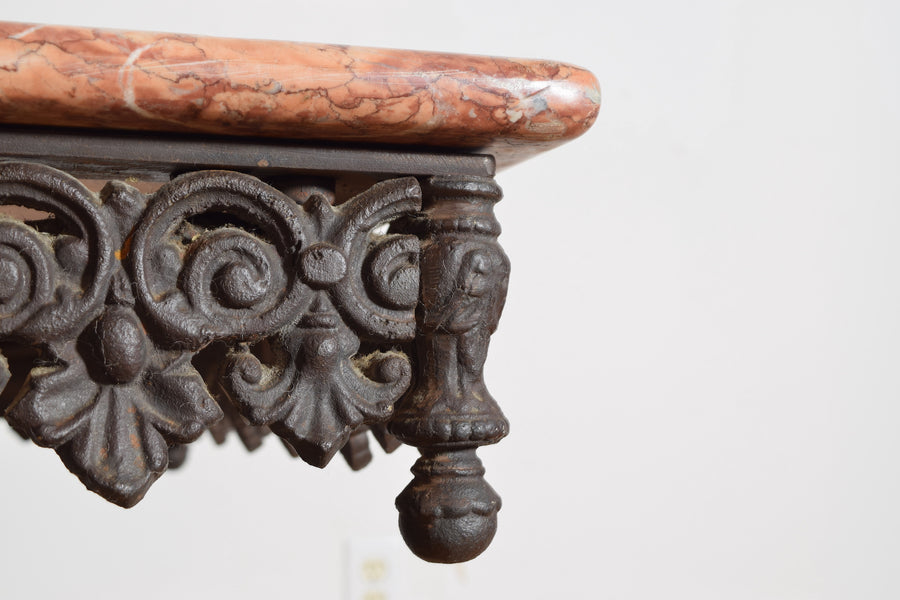 Iron, Steel, and Marble-Top Butcher's Table