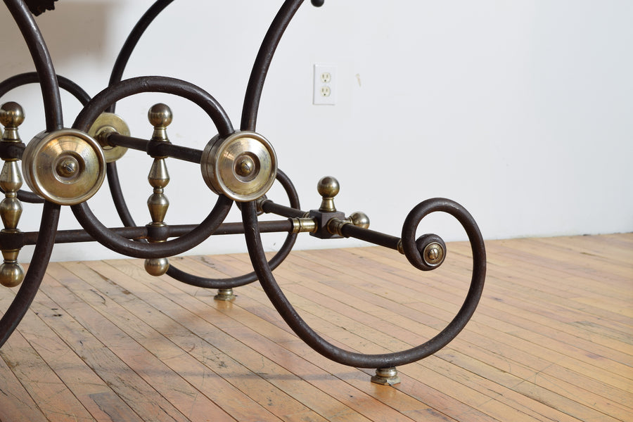 Iron, Steel, and Marble-Top Butcher's Table
