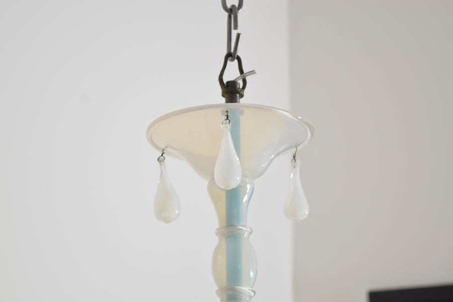 Opal Murano Glass 3-Light Chandelier