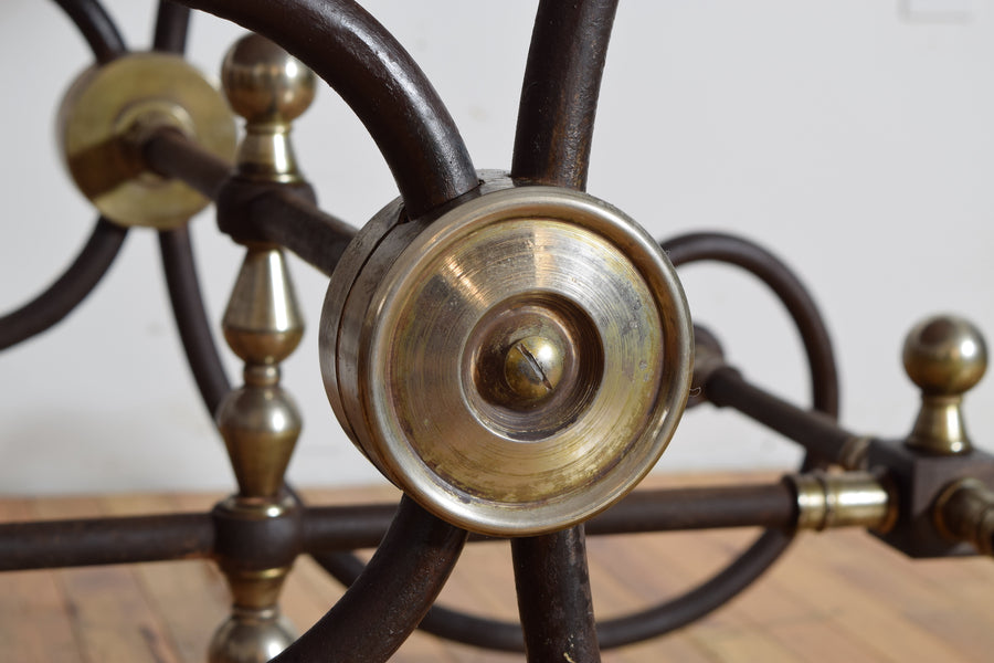 Iron, Steel, and Marble-Top Butcher's Table