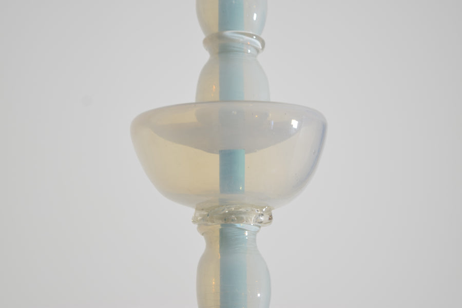 Opal Murano Glass 3-Light Chandelier