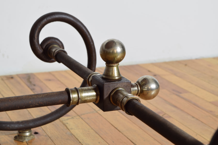 Iron, Steel, and Marble-Top Butcher's Table