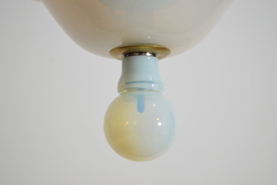 Opal Murano Glass 3-Light Chandelier