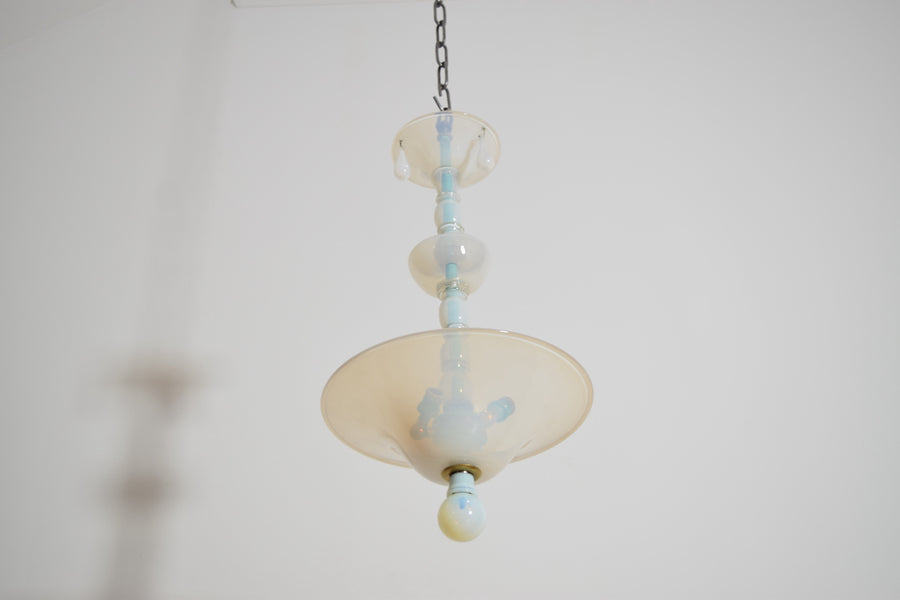 Opal Murano Glass 3-Light Chandelier