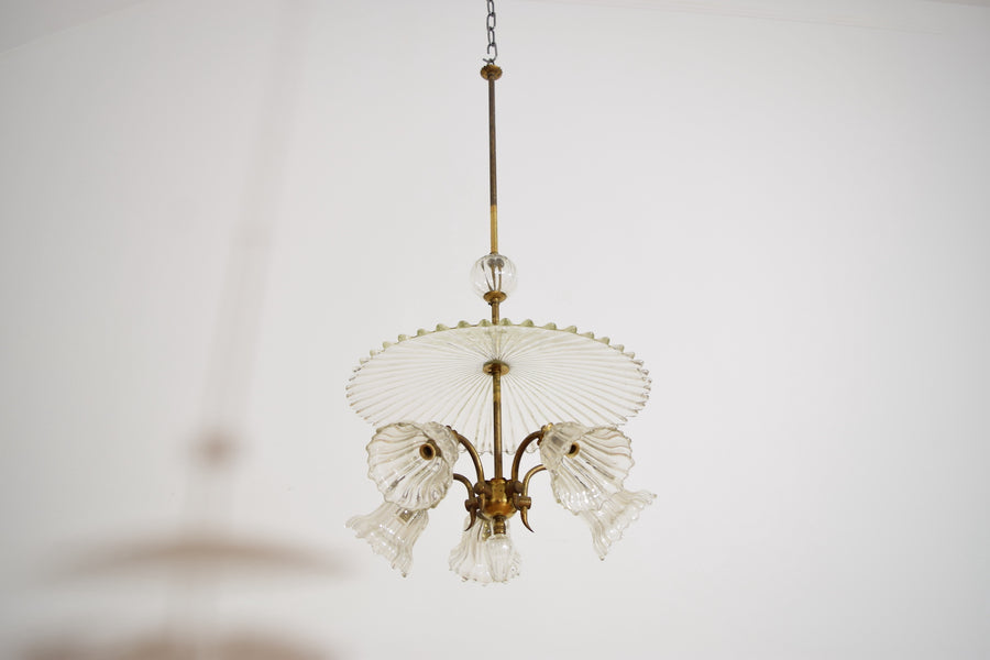 Murano Glass 5-Light Chandelier