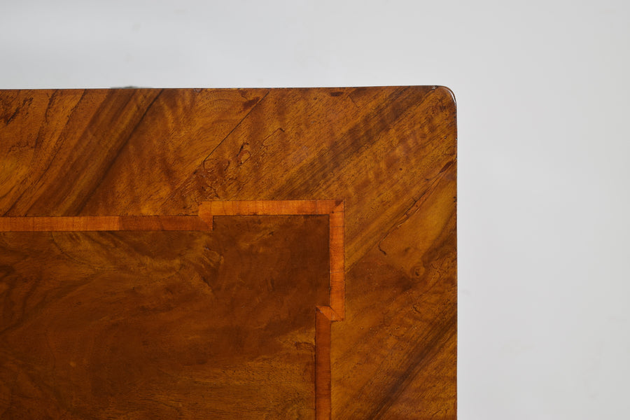 Pair of Boldly Veneered 2-Drawer Commodes