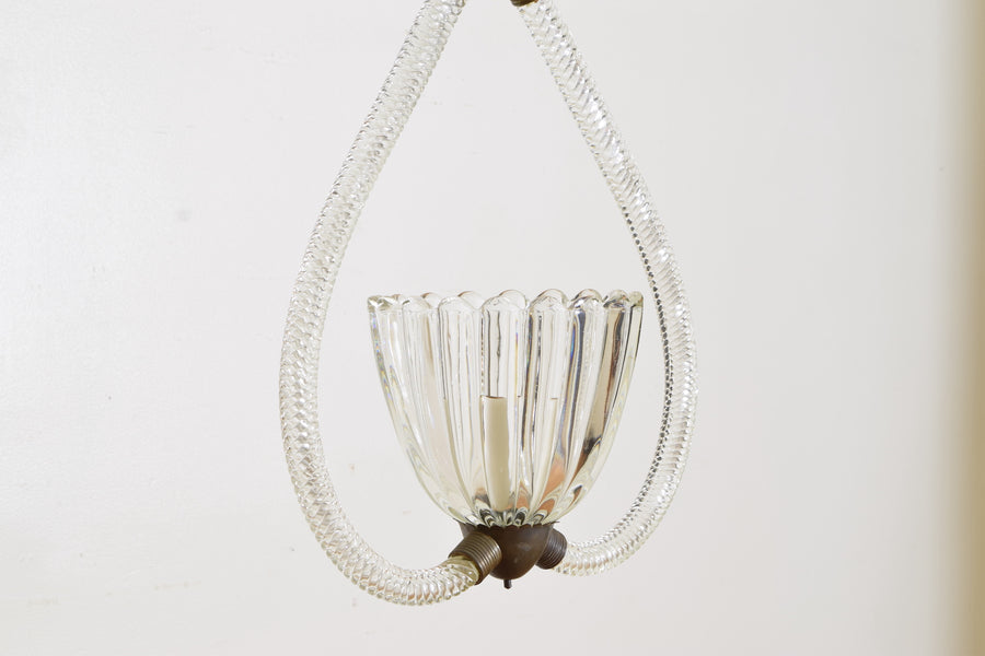 Murano Blown Glass 1-Light Pendant