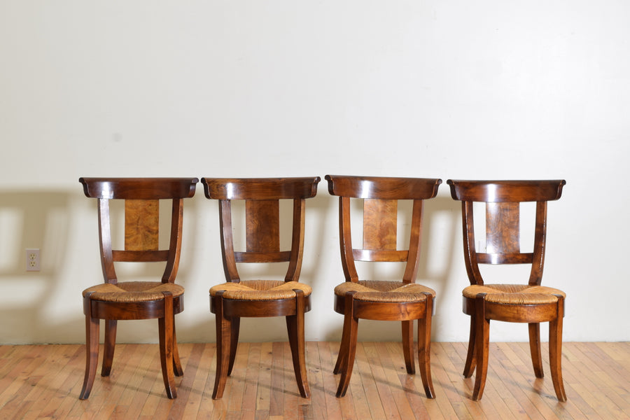 Set of 4 Provincial Walnut Chairs