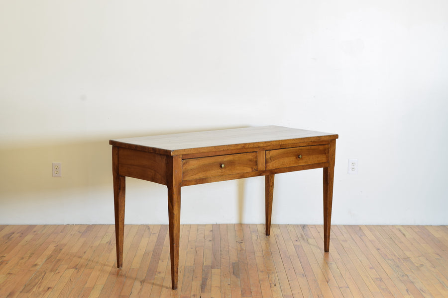 Walnut 2-Drawer Writing Table