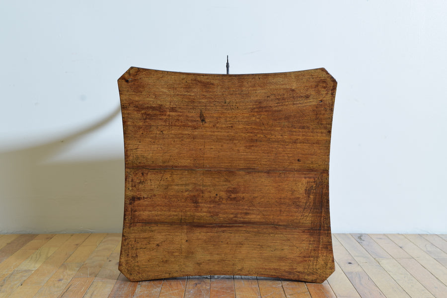 Shaped Walnut 1-Drawer Table