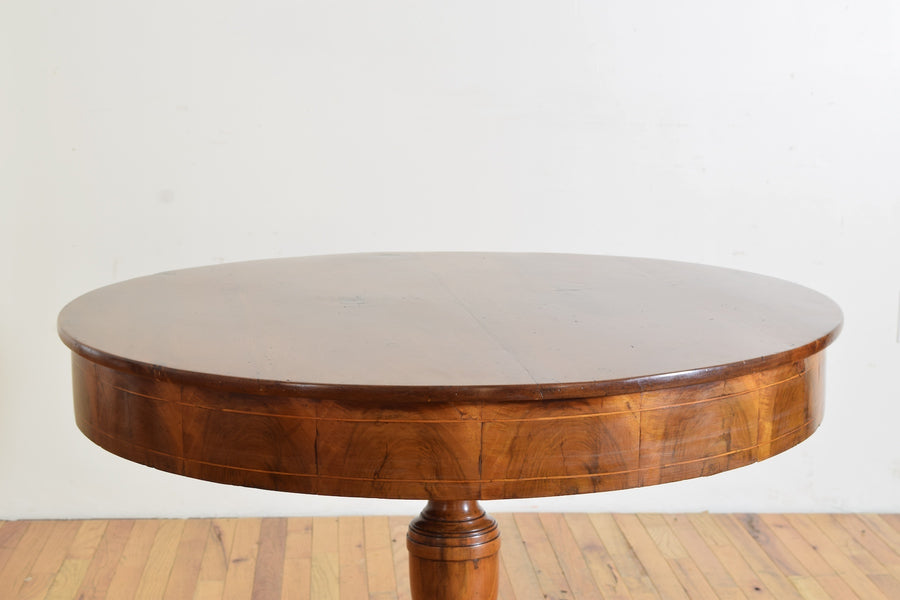 Walnut and Inlaid Center Table