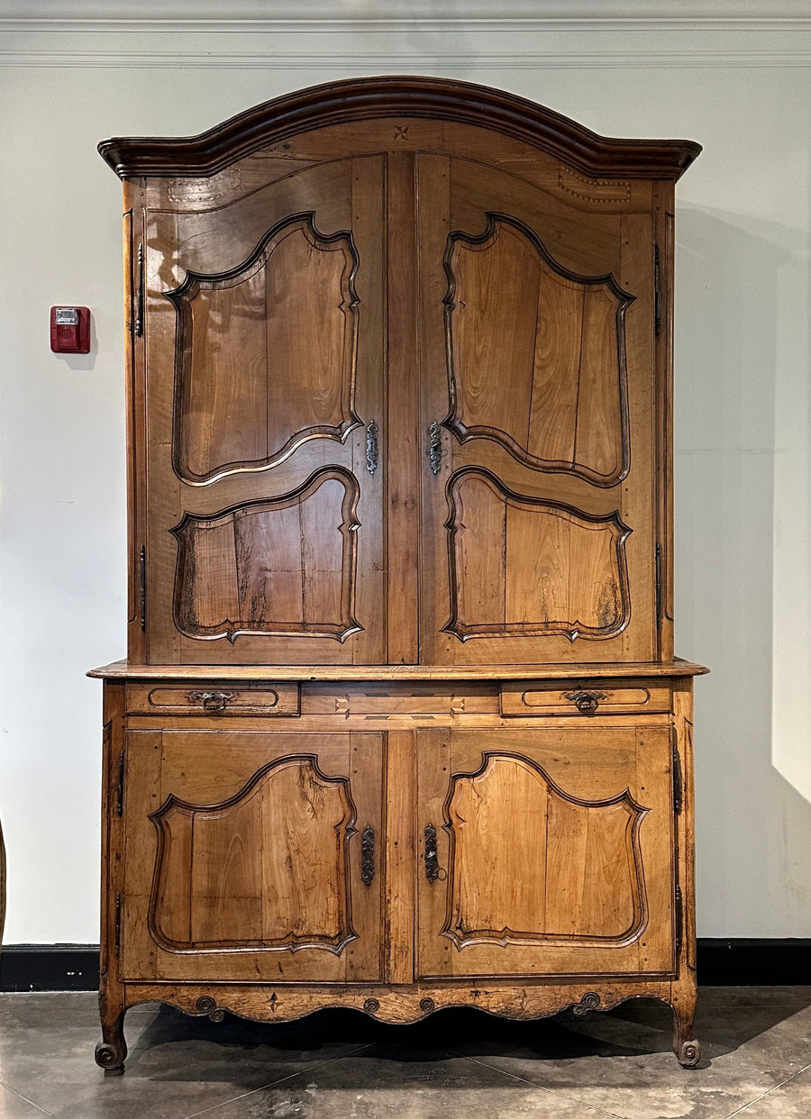 Provincial Walnut Buffet a Deux Corps