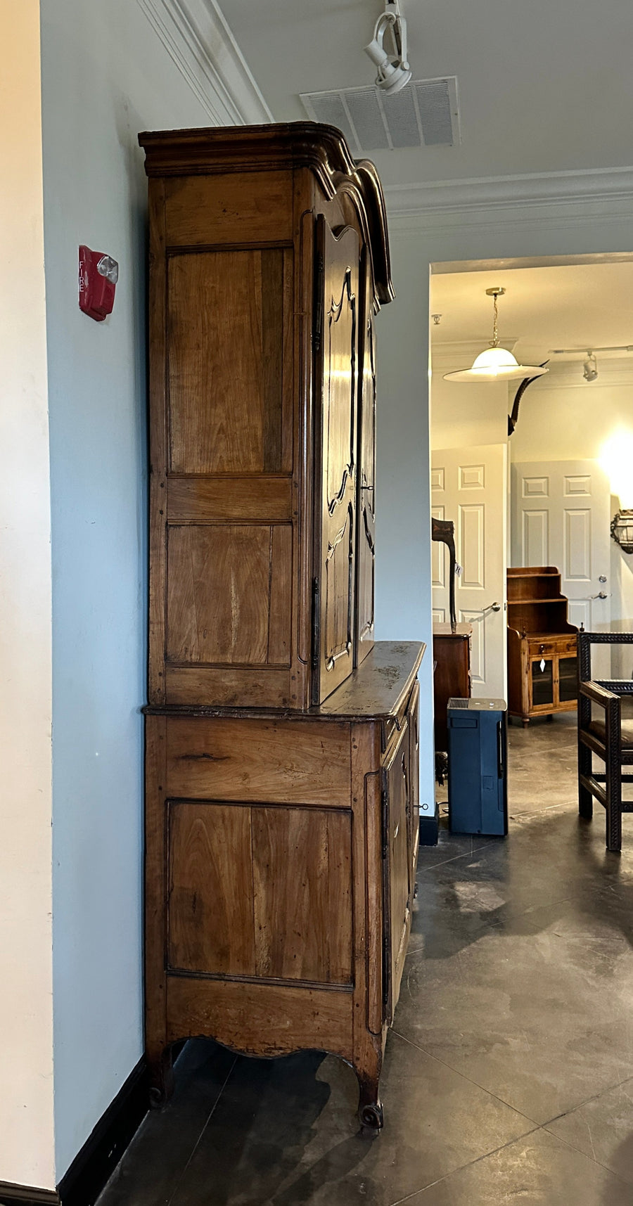 Provincial Walnut Buffet a Deux Corps