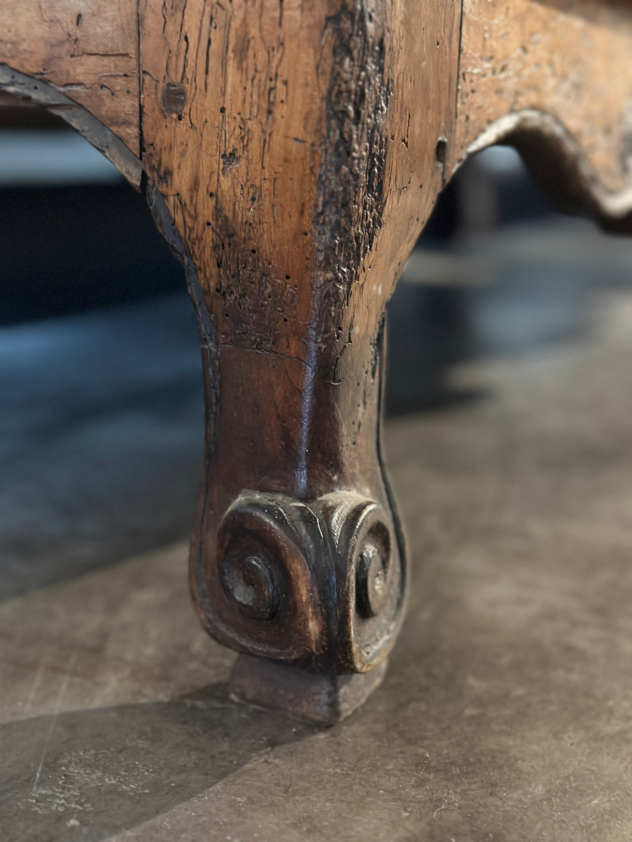 Provincial Walnut Buffet a Deux Corps