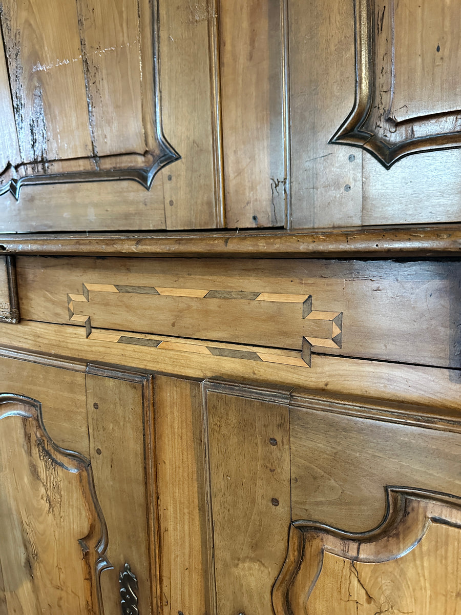 Provincial Walnut Buffet a Deux Corps