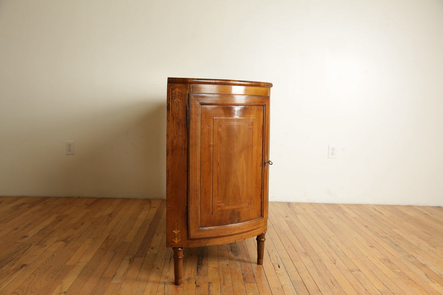 Walnut and Inlaid 4-Door Sagomata Credenza