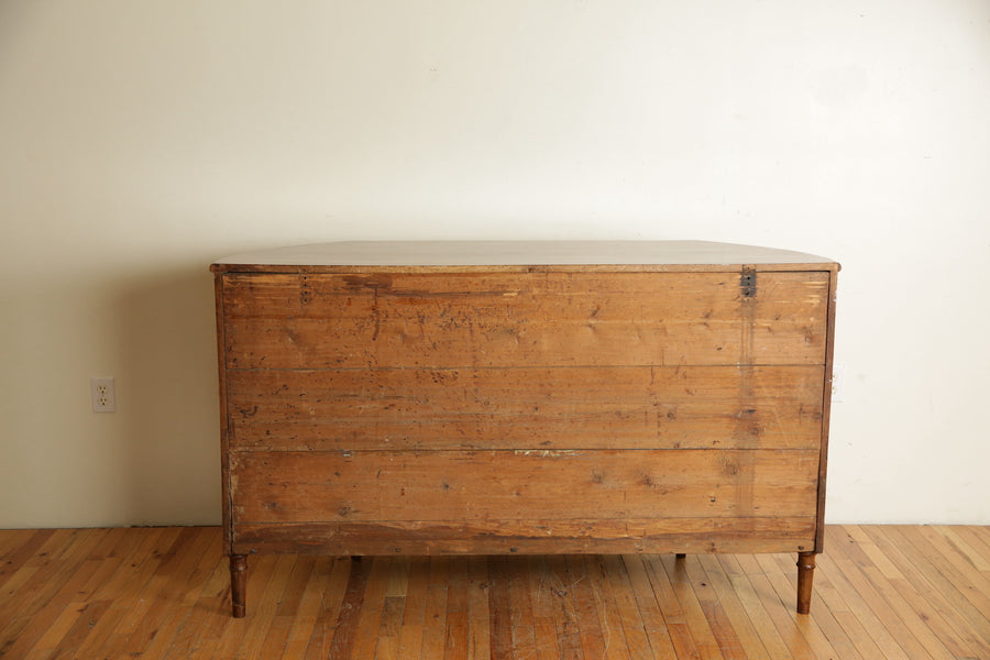 Walnut and Inlaid 4-Door Sagomata Credenza