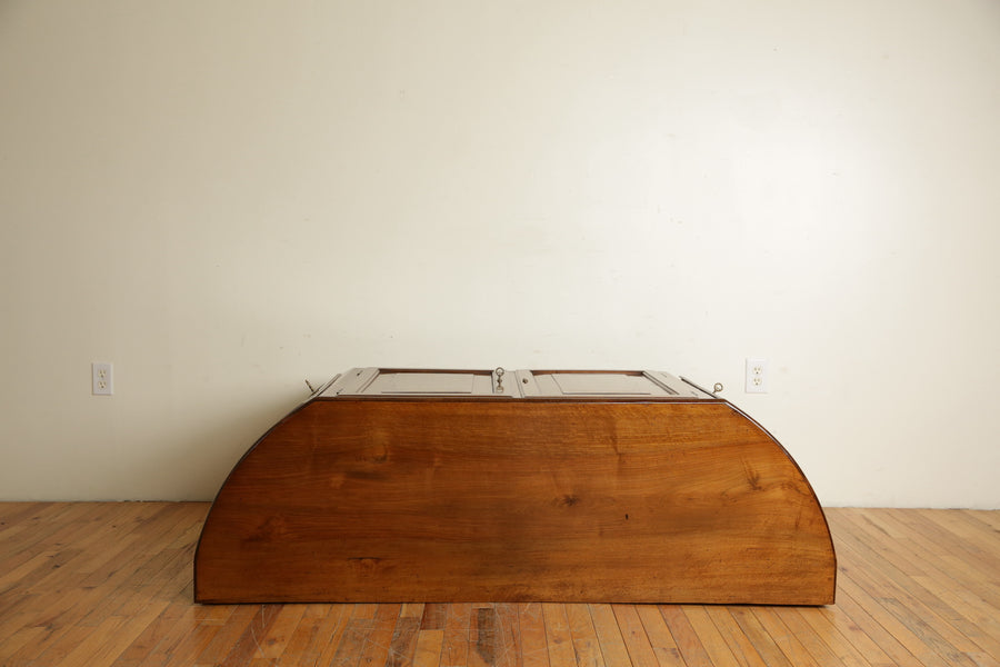 Walnut and Inlaid 4-Door Sagomata Credenza