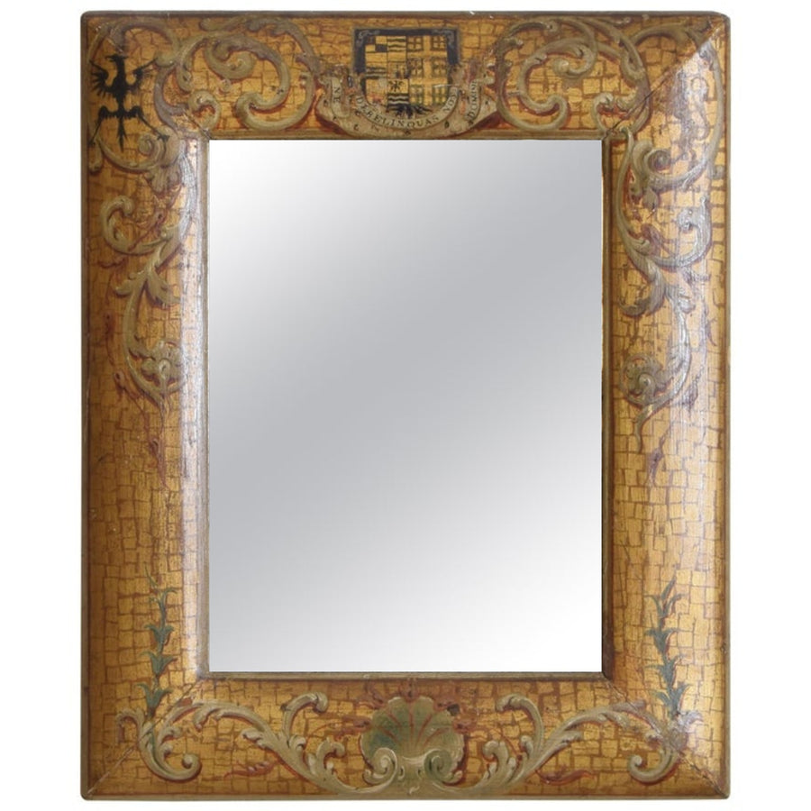 Hand Painted Cushion Form Mirror