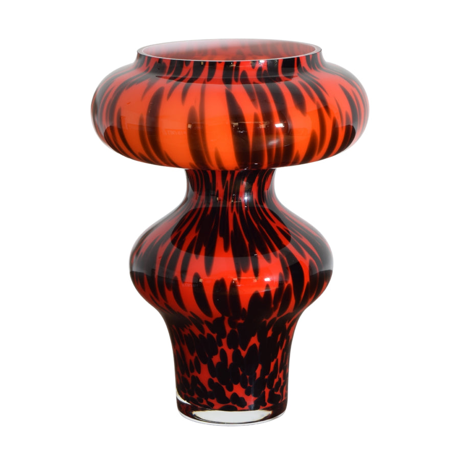 Sculptural Hand-Blown Art Glass Vase