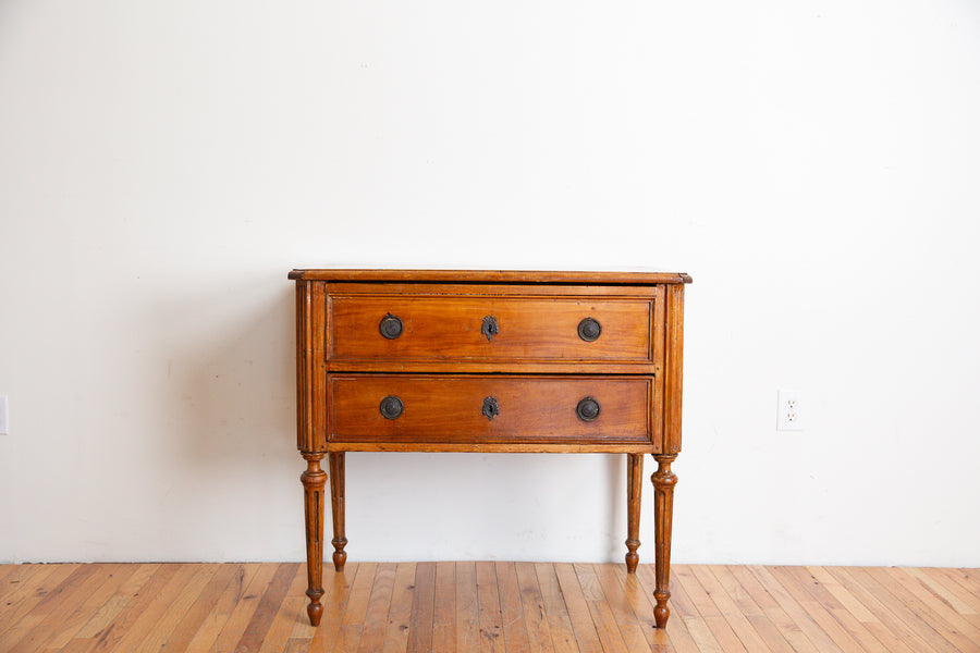 Abete Wood 2-Drawer Commode