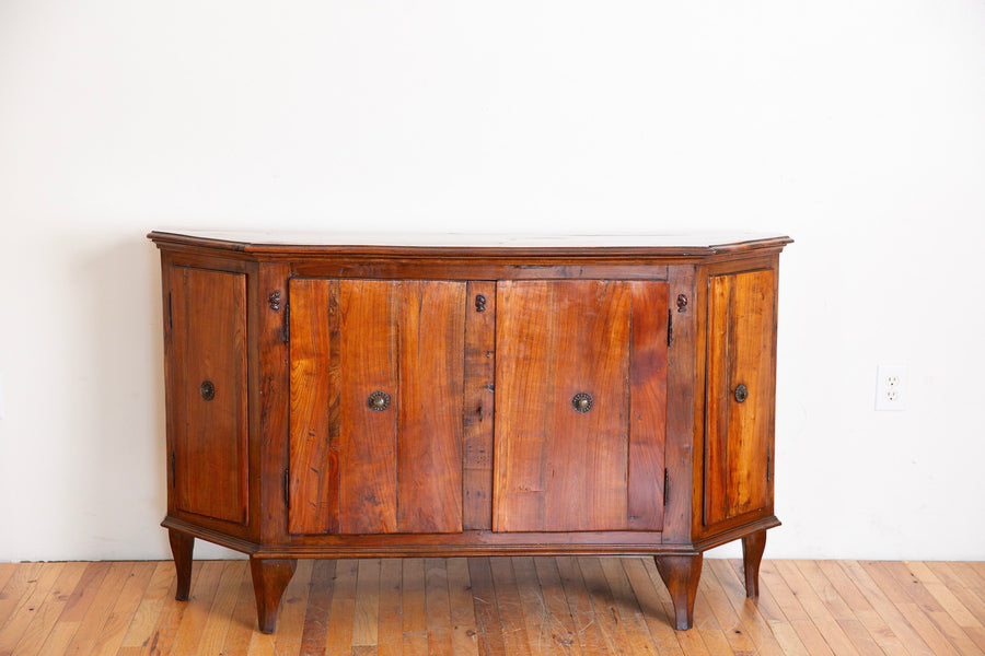 Walnut 4-Door Scantonata Credenza