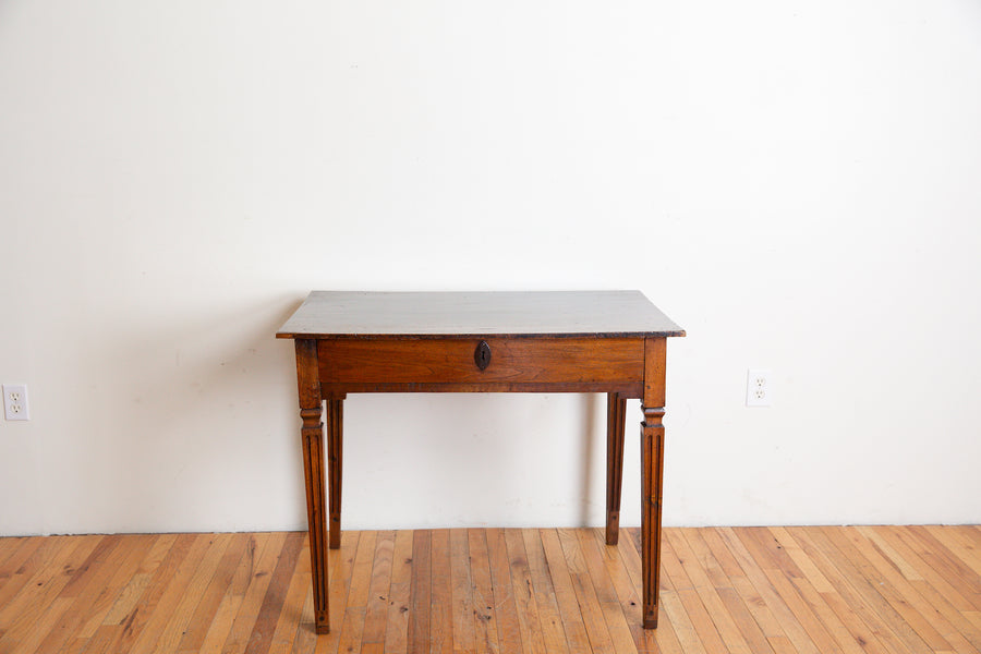 Walnut 1-Drawer Table