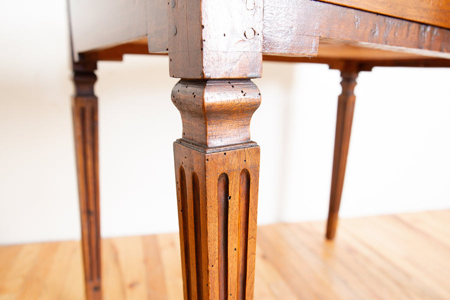 Walnut 1-Drawer Table