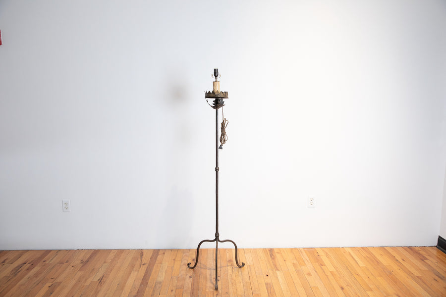 Wrought Iron Torchere Floor Lamp