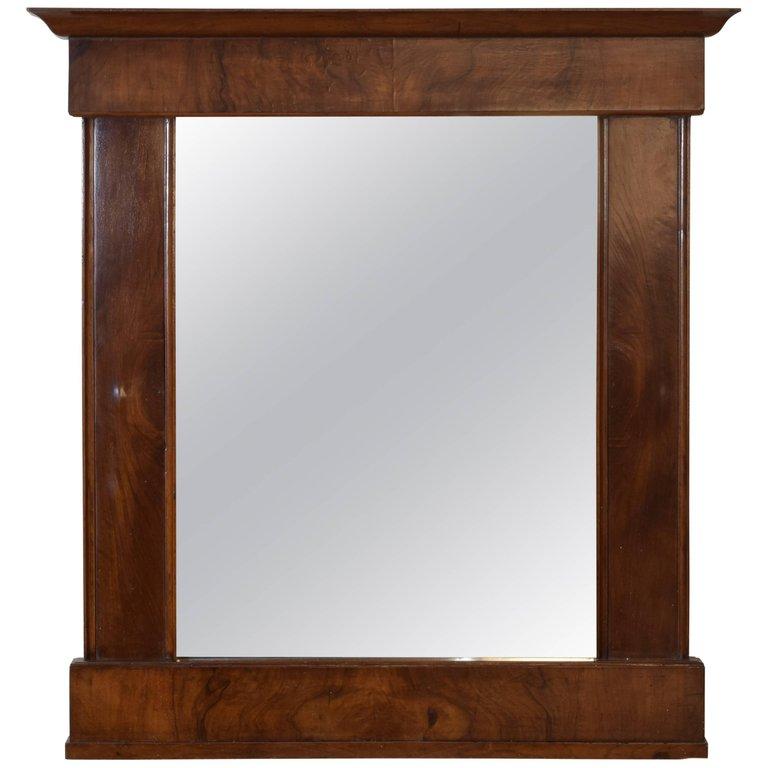 Veneered Walnut Mirror