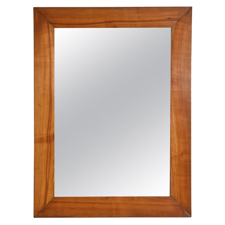 Light Solid Walnut Mirror