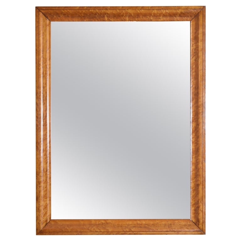 Shaped Maple Mirror