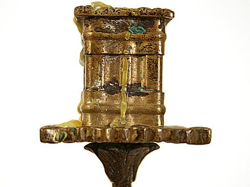 Pair of Bronze Candlesticks